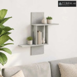 Zidna polica Betonska siva 59 x 17 x 63 cm Konstruirano drvo - Betonsk