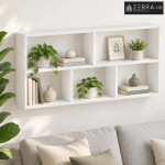 Zidna polica Bijela 102 x 17 x 50 cm Konstruirano drvo - Bijela