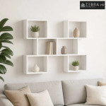 Zidna polica Bijela 103 x 17 x 80 cm Konstruirano drvo - Bijela