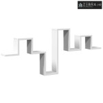 Zidna polica bijela 104,5 x 10 x 43 cm od konstruiranog drva - Bijela