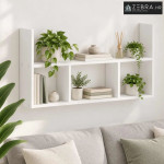 Zidna polica Bijela 78,5 x 17 x 45 cm Konstruirano drvo - Bijela