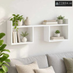 Zidna polica Bijela 90 x 17 x 32 cm Prerađeno drvo - Bijela