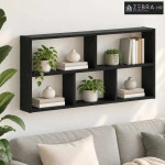 Zidna polica Crni hrast 102 x 17 x 50 cm Konstruirano drvo - Crni hras