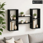 Zidna polica Crni hrast 102 x 17 x 59 cm Prerađeno drvo - Crni hrast