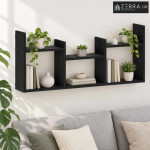 Zidna polica Crni hrast 97,5 x 17 x 40 cm Konstruirano drvo - Crni hra