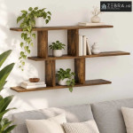 Zidna polica Dimljeni hrast 100 x 17 x 45.5 cm prerađeno drvo - Dimlje