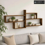Zidna polica Dimljeni hrast 168.5 x 17 x 68 cm - Dimljeni hrast 4 preg
