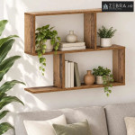 Zidna polica Drvo hrasta 72 x 17 x 55.5 cm prerađeno drvo - Staro drvo