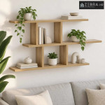 Zidna polica Hrast artisan 100 x 17 x 45.5 cm prerađeno drvo - Hrast a