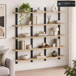 Zidna polica Hrast sonoma 102 x 13.5 x 102 cm Konstruirano drvo - Hras