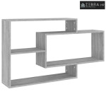 Zidna polica hrast sonoma 104 x 20 x 58,5 cm konstruirano drvo - Sivi