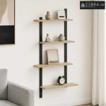 Zidna polica Hrast sonoma 61 x 13,5 x 105,5 cm Prerađeno drvo - Hrast