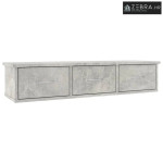 Zidna polica s ladicama 88x26x18,5 cm konstruirano drvo