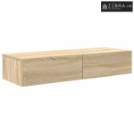 Zidna polica s ladicama sonoma hrast 100x36x19 cm izrađeno drvo - Sono