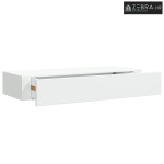 Zidna polica s ladicom bijela 60 x 23,5 x 10 cm MDF - Bijela 60 x 23.5