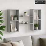 Zidna polica Siva Sonoma 102 x 17 x 59 cm Prerađeno drvo - Siva Sonoma