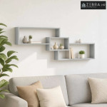 Zidna polica Siva Sonoma 158 x 17 x 53 cm Konstruirano drvo - Siva Son