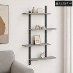 Zidna polica Siva Sonoma 61 x 13.5 x 105.5 cm Prerađeno drvo - Siva So