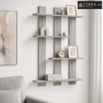 Zidna polica Siva Sonoma 61 x 13,5 x 88 cm Konstruirano drvo - Siva So