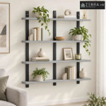 Zidna polica Siva Sonoma 79.5 x 13.5 x 80 cm - Siva Sonoma 79.5 x 13.5
