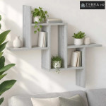 Zidna polica Siva Sonoma 87 x 17 x 75 cm Konstruirano drvo - Siva Sono