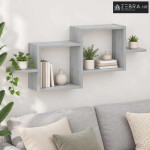 Zidna polica Siva Sonoma 95 x 17 x 37 cm Konstruirano drvo - Siva Sono