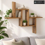 Zidna polica Staro drvo 87 x 17 x 75 cm Konstruirano drvo - Staro drvo