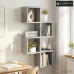 Zidna polica Betonska siva 39 x 15 x 76 cm - Betonska siva