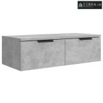 Zidni ormarić boja betona 68 x 30 x 20 cm od konstruiranog drva - Beto