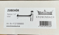 413210000000 Kronebach Siphon 1  1/4. Novo