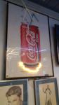 Coca cola , slika s neon rasvjetom , Novo