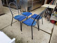 Metalne stolice sa plastičnim sjedištem 40 kom