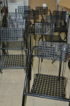 RASPRODAJA metalnih stolica,stolova-korišteno...R-1