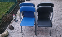 Stolice (4 komada) plave i crne boje