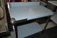 Inox radni stol 1000x600x800/900mm-otvoren+ZZ+polica dolje R-1 račun