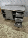 INOX radni stol sa ladicama dim.1400x700x850/900mm - NOVO