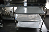 Inox servirna kolica sa 3 police 950x500,4 kotača okretna,R-1
