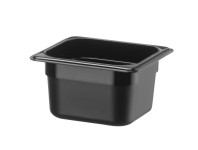 Crna polipropilenska GN posuda 1/6, 1,4 L, visina 100 mm