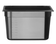 Crna SAN GN posuda 1/2, 11,9 L, visina 200 mm