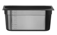 Crna SAN GN posuda 1/3, 5,5 L, visina 150 mm