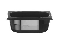 Crna SAN GN posuda 1/6, 1 L, visina 65 mm