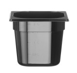 Crna SAN GN posuda 1/6, 2,3 L, visina 150 mm