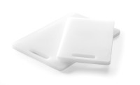 Daska za rezanje s ručkom, bijela, 250 × 150 × 10 mm