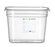 HACCP GN posuda 1/4 od polipropilena, 5,5 L, visina 200 mm