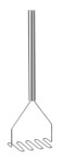 Gnječilica za krumpir, 810 mm