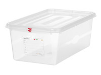 HACCP GN spremnik 1/1 s poklopcem i kopčama, 28 L, visina 200 mm