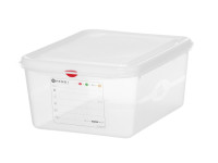 HACCP GN spremnik 1/2 s poklopcem i kopčama, 10 L, visina 150 mm