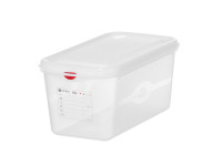 HACCP GN spremnik 1/3 s poklopcem i kopčama, 6 L, visina 150 mm