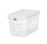 HACCP GN spremnik 1/4 s poklopcem i kopčama, 4,3 L, visina 150 mm