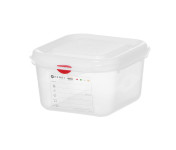 HACCP GN spremnik 1/6 s poklopcem i kopčama, 1,7 L, visina 100 mm